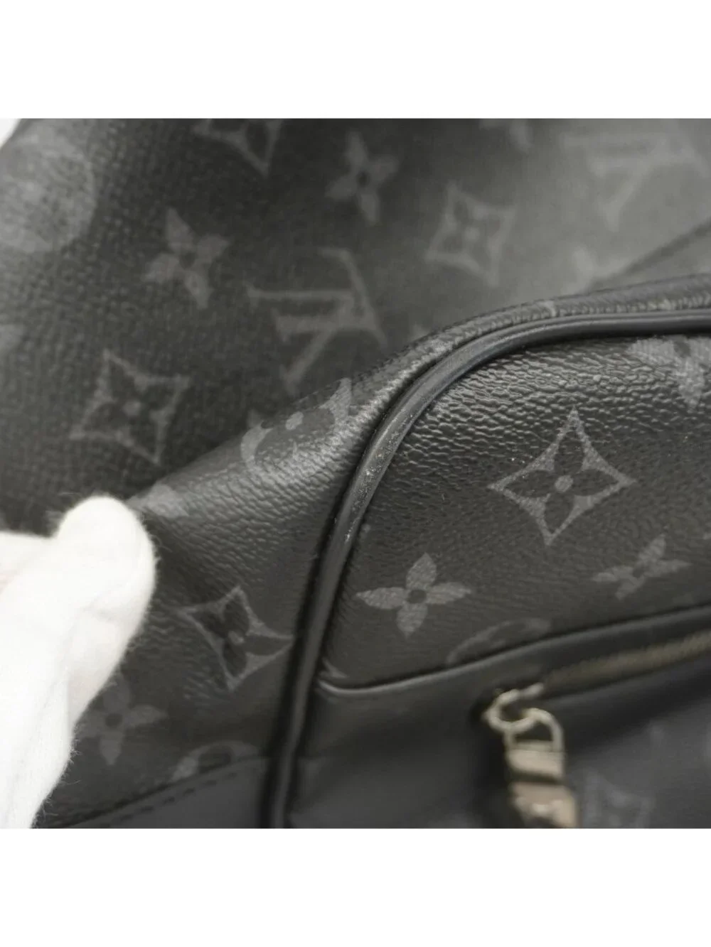 Louis Vuitton Boston Bag Monogram Eclipse Flash Black 2-Way Fragment Design